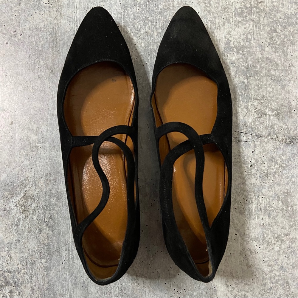 Aquatalia Suede Flats Sz 8